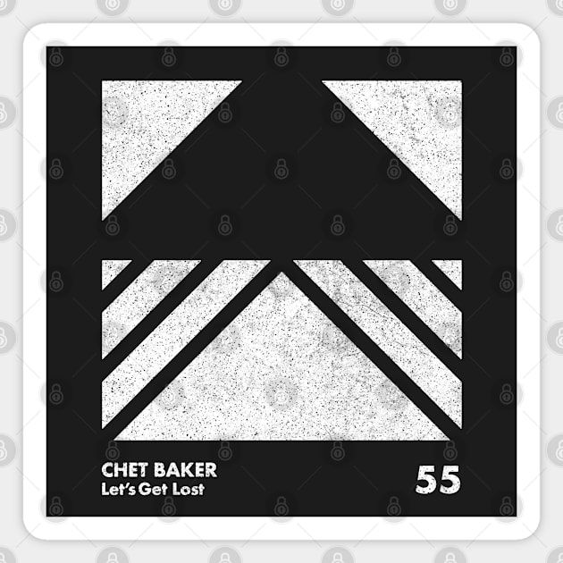 Chet Baker / Minimal Graphic Design Tribute Magnet by saudade